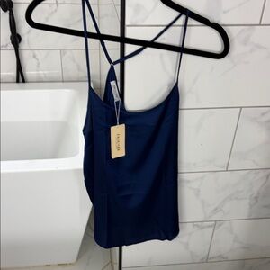Elegant Navy Camisole Top